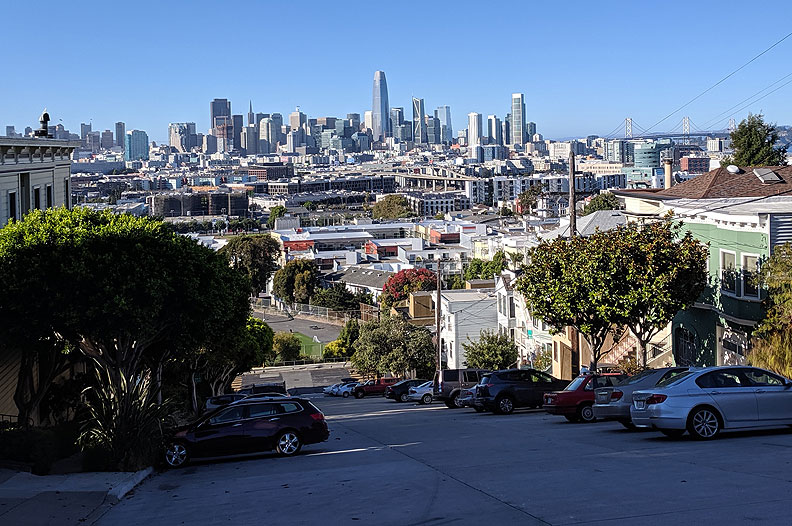 View of Downtown San Francisco from Potrero Hill